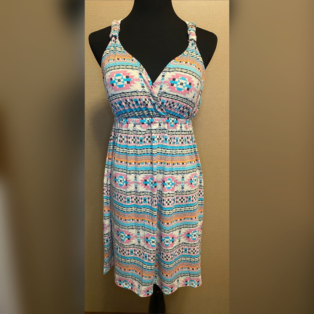 NWOT Aztec print cotton dress